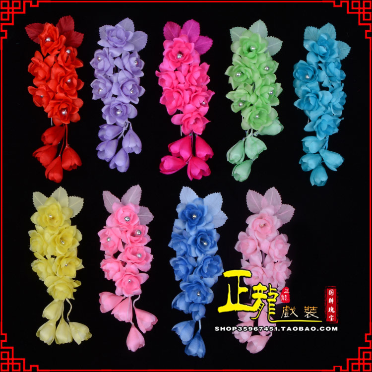 太和鬓花头饰小花头花 真丝绢花