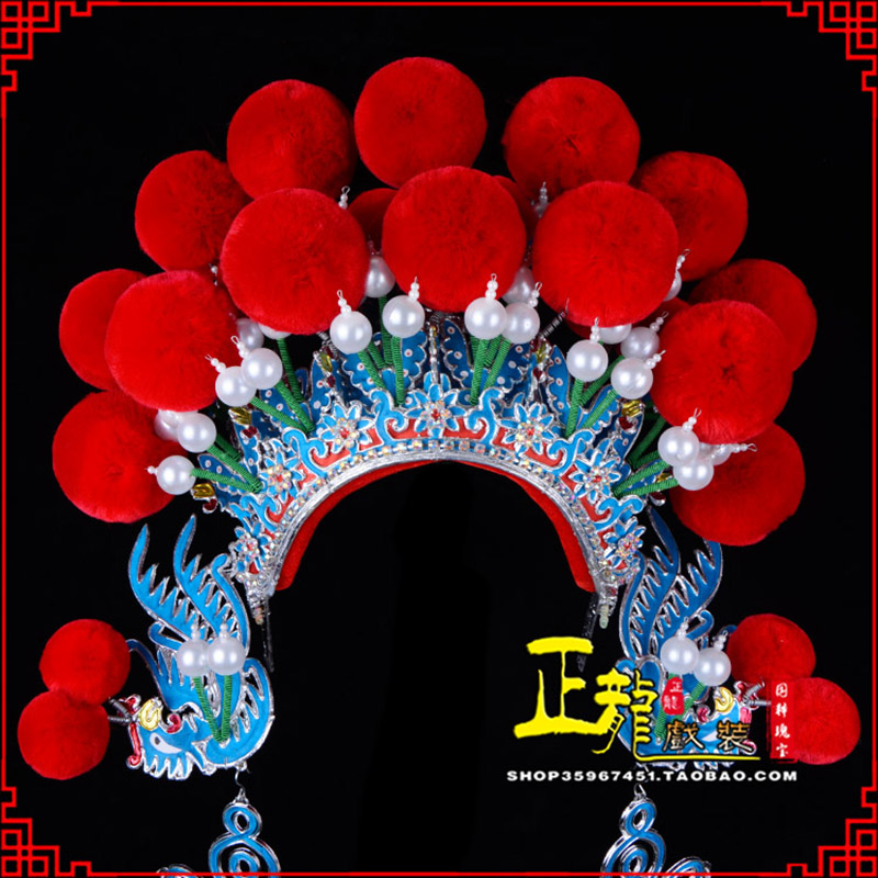 太和戏曲盔帽武旦穆桂英花木兰女将 中档七星帽